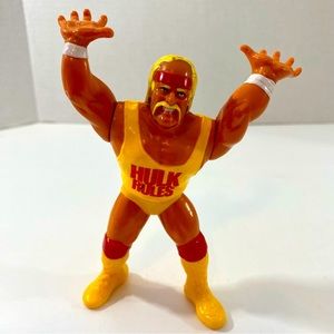 Hulk hogan 1990 wrestling figure Hasbro Preowned vintage see pictures for wear